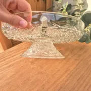Vintage pedestal serving dish