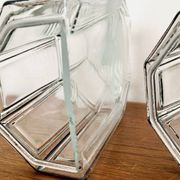 Set of 2 Glass Wall Lamps by Glashütte Limburg