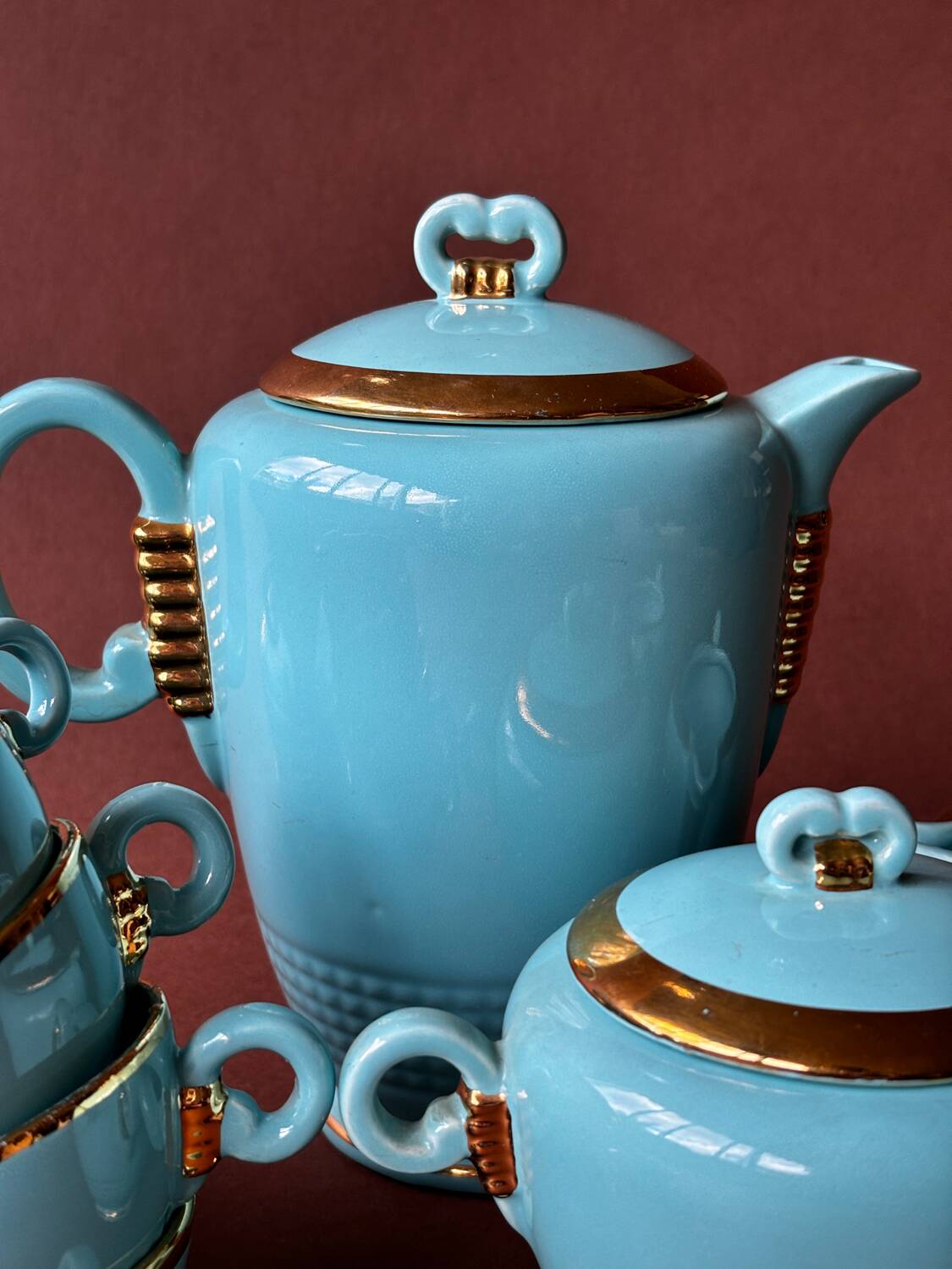 Saint-Clement art deco coffee service