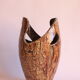Freeform open worked vase by "Les potiers d'Accolay", France 1970s.