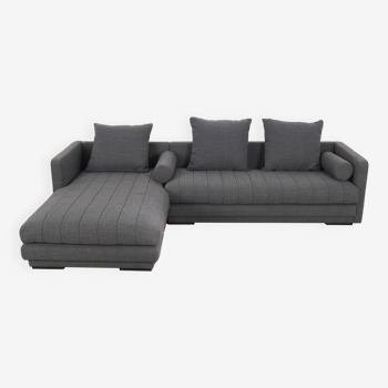 Graphite corner sofa, Scandinavian design, 00s