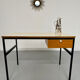 Vintage small desk designed by Pierre Paulin CM217 from the 1960s, wood and metal.