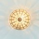Mid Century Modern Glass Ceiling Light From Limburg, Germany, 1960s/1970s