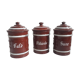 Trio pots kitchen brown