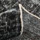 Black gray tones anatolian handmade vintage rug 260x158cm