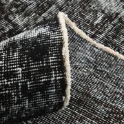 Black gray tones anatolian handmade vintage rug 260x158cm