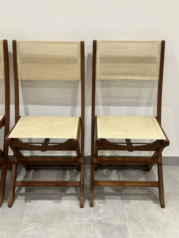 Lot de 4 chaises de jardin pliantes