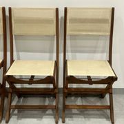 Set of 4 folding garden chairs
