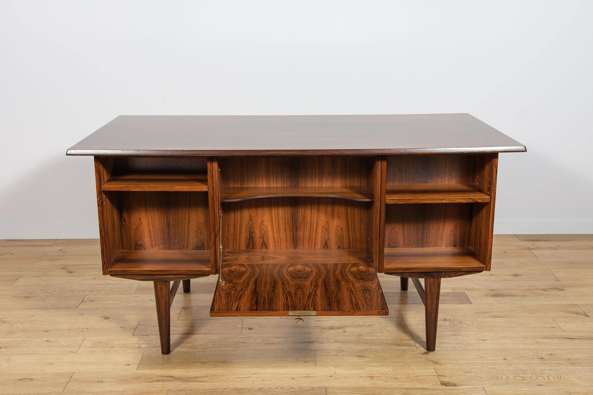 Mid-century freestanding rosewood desk, Denmark, 1960s