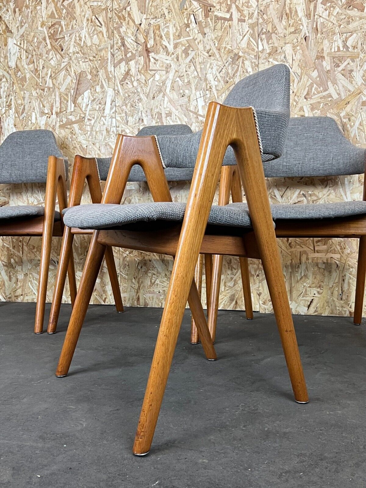 Set of 4 teak chairs by Kai Kristiansen for Sva Møbler Danish Design 60s 70s