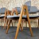 Set of 4 teak chairs by Kai Kristiansen for Sva Møbler Danish Design 60s 70s