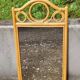 Miroir en bois courbé et rotin