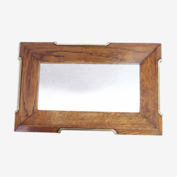 Miroir de barbier ou plateau art deco 24x37cm