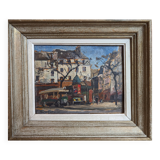 Painting of Paris by Marcel Parturier, A kiosk in Montparnasse, 20th century