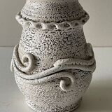 Art Deco crisp earthenware vase, Primavera, Cab, Besnard