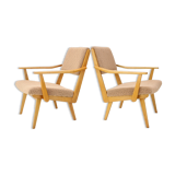 1960s Pair of Armchairs by Krasna Jizba, Czechoslovakia