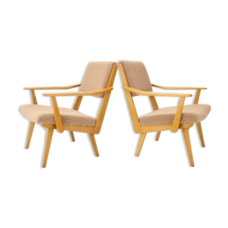 1960s Pair of Armchairs by Krasna Jizba, Czechoslovakia