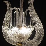 Art Decò Fountain Chandelier By Barovier e Toso, Murano Glass, 1940