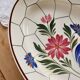 Vintage oval plate faience Saint-Amand model Maurice – Floral decoration