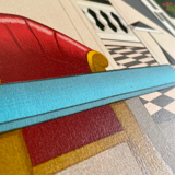 Large Interior Litography of a Villa