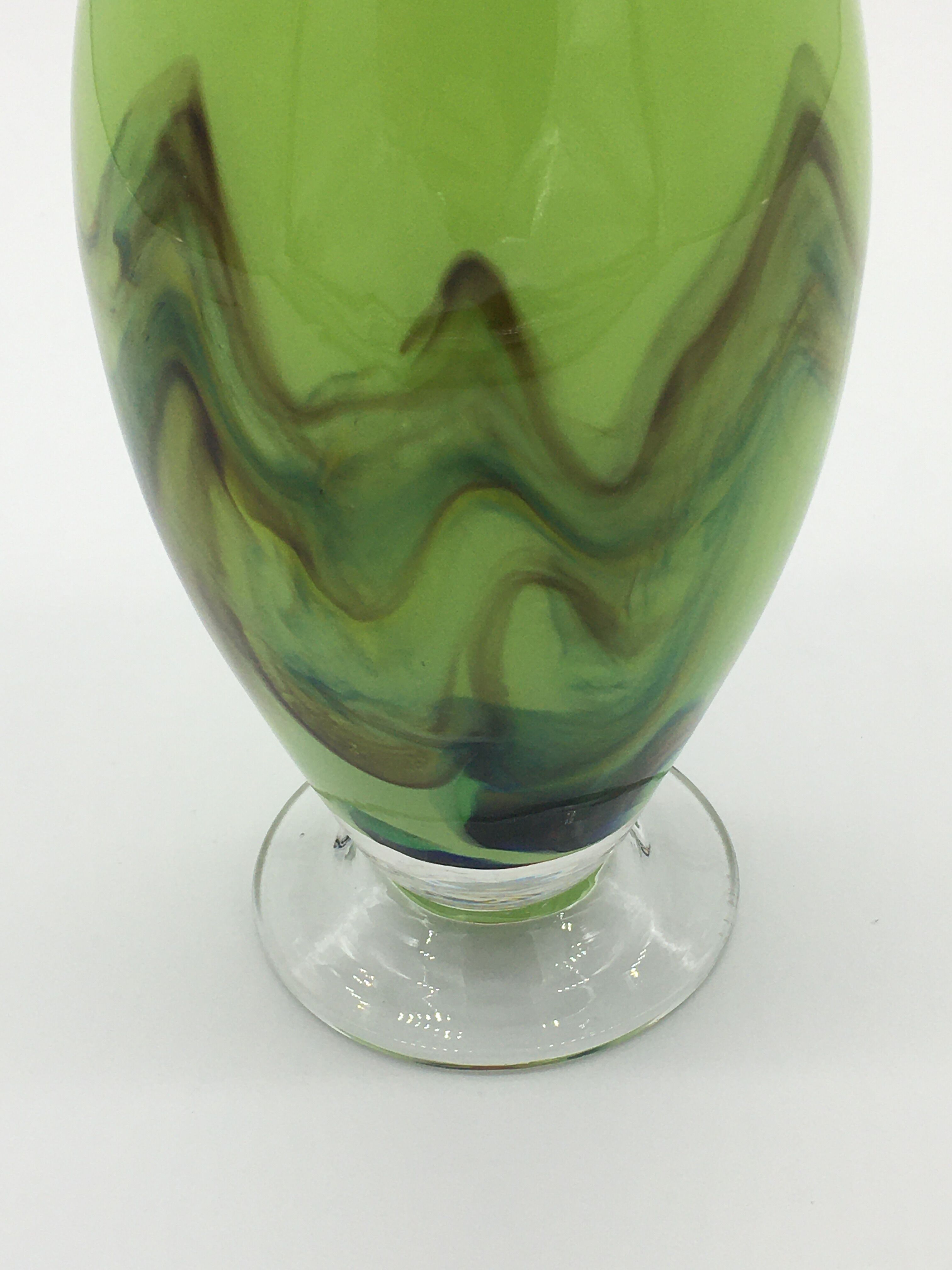 Blown glass vase