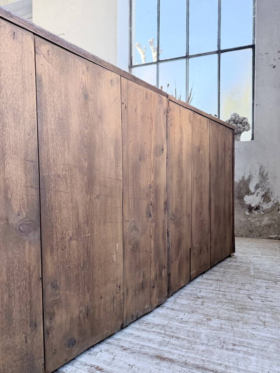 Enfilade display cabinet, solid oak, 1920.