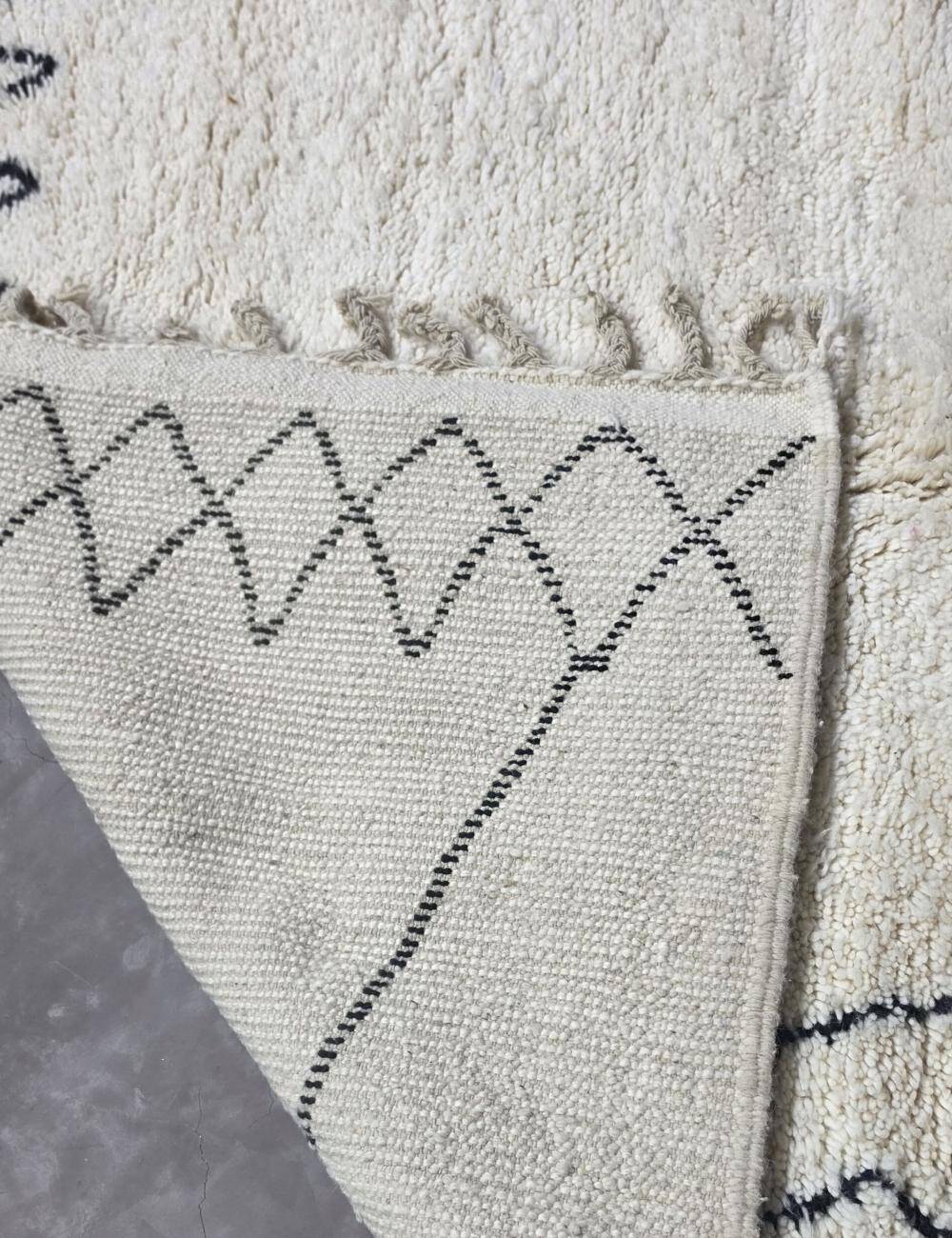 Tapis Bebère Noir et blanc - 275 x 193 cm