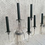 Silver bronze wall lights