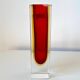 Vintage Murano blown glass sommerso vase - made in Italy