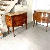 Paire commodes Louis XV anciennes en très bon état
