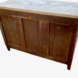 Louis XV Period Chest of Drawers in Mahogany Signed Pierre Roussel, 18th Century