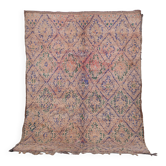 Tapis marocain vintage 183 x 257 cm - Tapis en laine berbère - Tapis bohème fait main