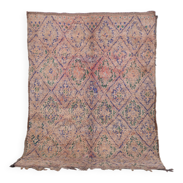 Tapis marocain vintage 183 x 257 cm - Tapis en laine berbère - Tapis bohème fait main