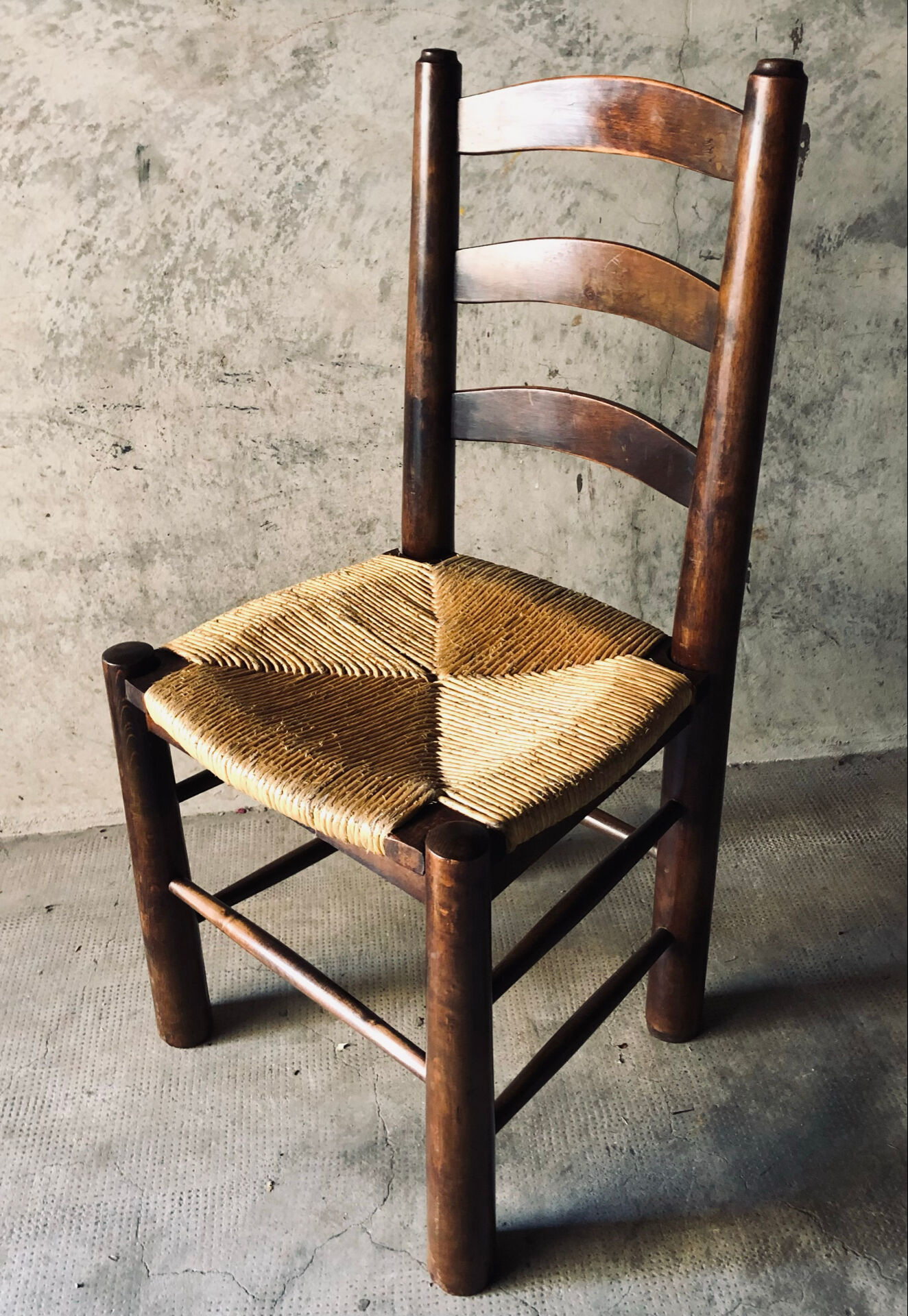 Set of 6 chairs in Brutalist style / Georges Robert