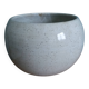 Signed glazed stoneware ball planter
