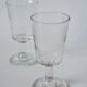 Set of 6 mismatched 19th century wine glasses