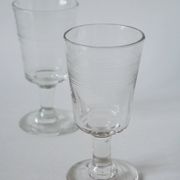 Lot de 6 verres à vin dépareillés XIXème