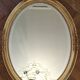 Ancien miroir biseauté stuck doré style Louis XVI