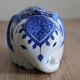 Elephant piggy bank to break in Thai ceramic