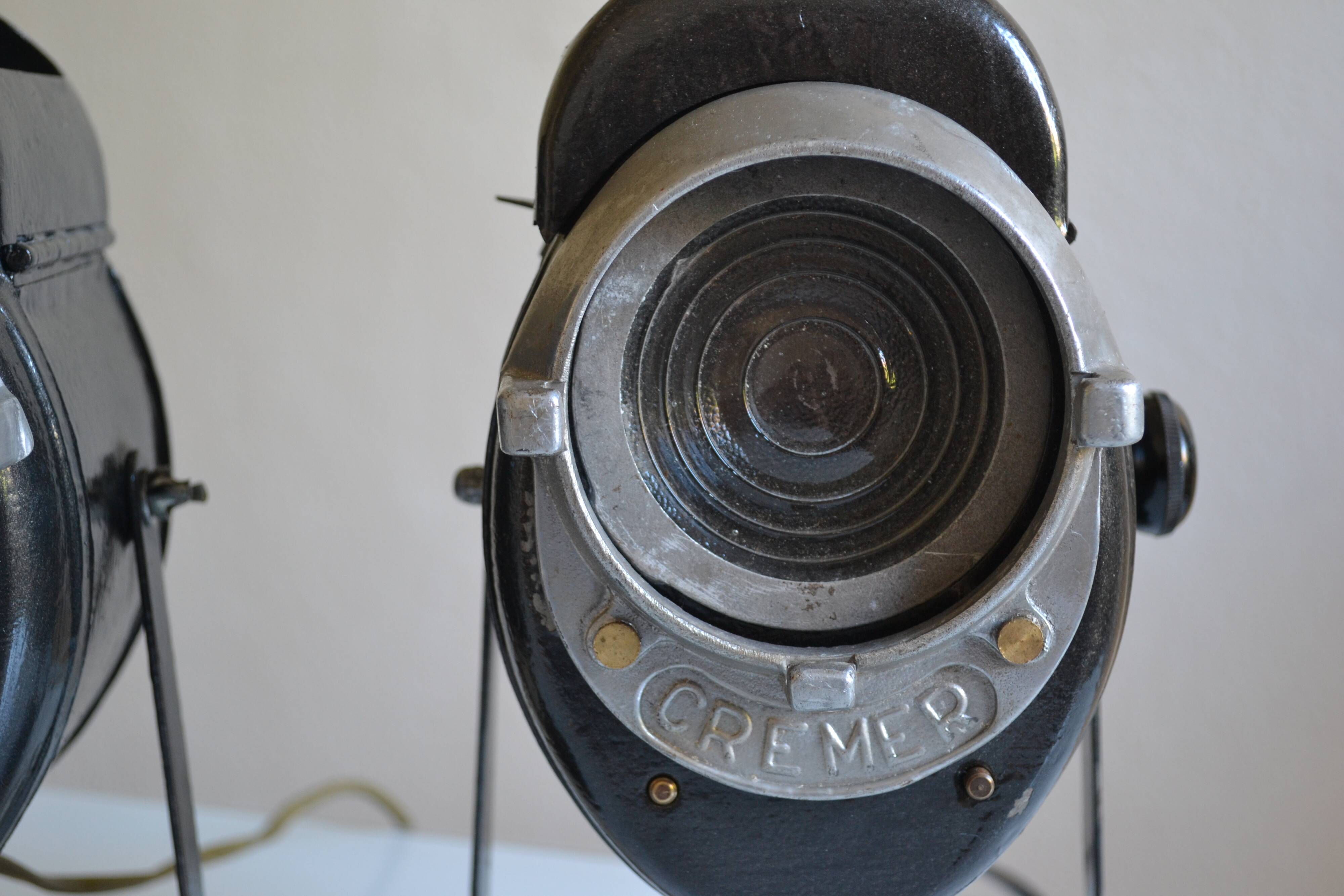 Pair of vintage Cremer cinema projectors.