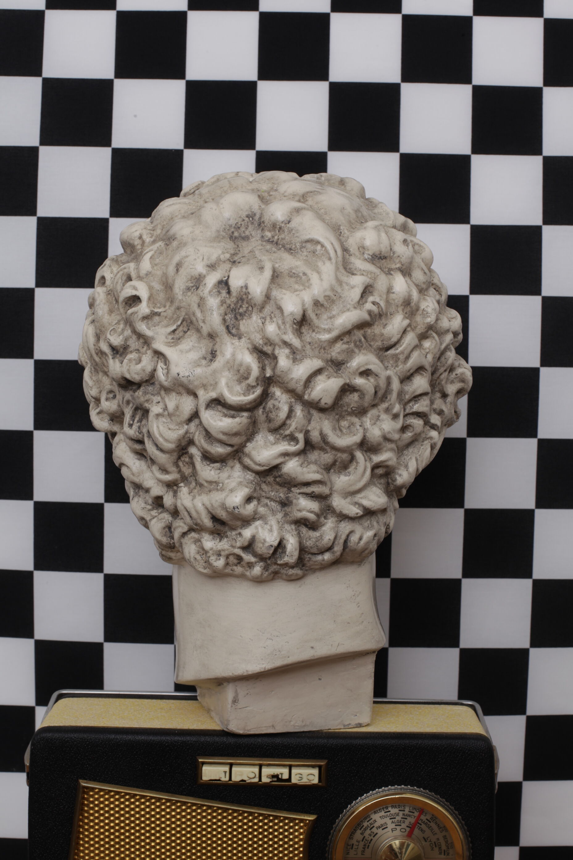 Greek head in waxed ivory plaster