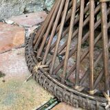 Vintage cane diabolo stool