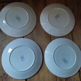 4 plates porcelain Sarreguemines