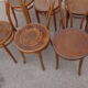 6 chaises bistrot bois courbé