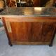 Chest of drawers bahut louis philippe in mahogany gray marble of the nineteenth century