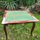 Table à jeu style Louis XV en acajou
