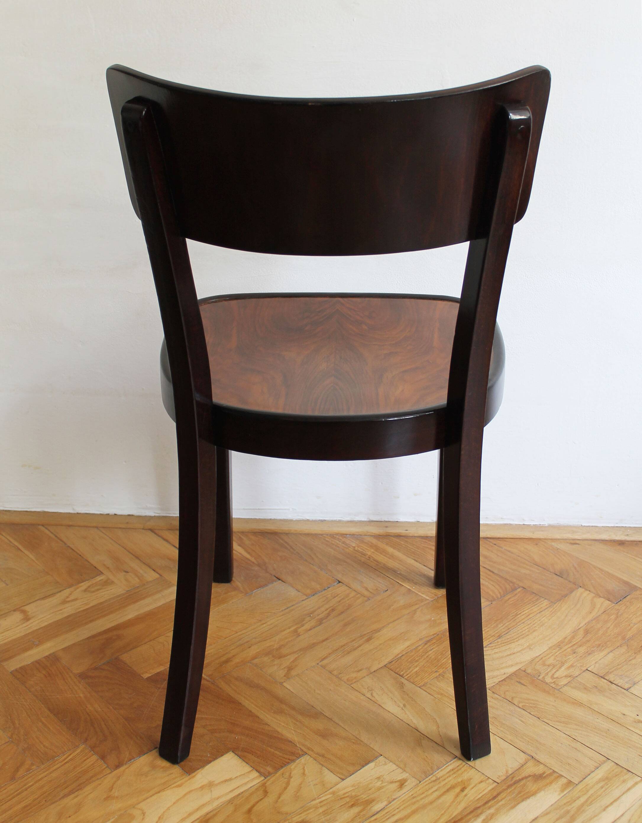 Chaise de salle à manger des années 1930 Modèle A 524 3/4 par Thonet