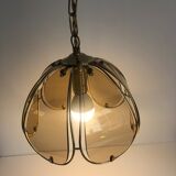 Smoked glass flower suspension