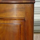 Louis XV bedside table in solid walnut