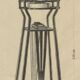 Plant stand Secession no.9532 by architect Marcel Kammerer for Thonet